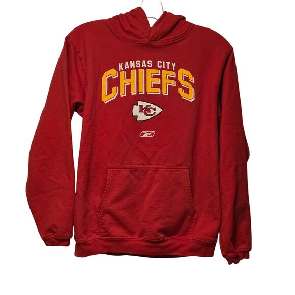 Reebok Red Kansas City Chiefs Hoodie 14 16 NWOT vintage